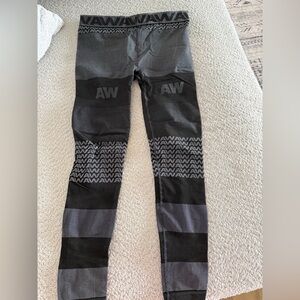 Alexander Wang Black and Gray Leggings